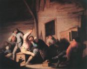 阿德里安扬斯范奥斯塔德 - Carousing Peasants in a Tavern